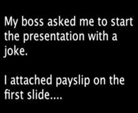 Boss reality joke